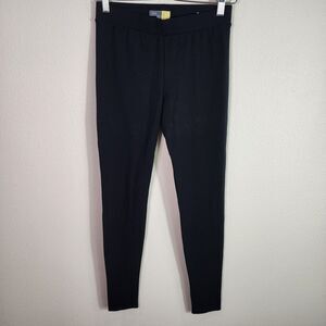 VINCE Black Leggings Womens Size Small Ponte Knit Stretch Pants Mid Rise